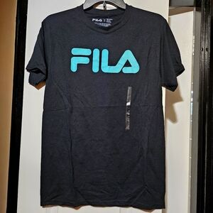 Fila Men's Basic Logo Front Short Sleeve Tshirt